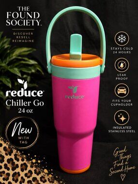 NEW Reduce Chiller Go 24 oz Jelly Jam Insulated Tumbler Leak Proof